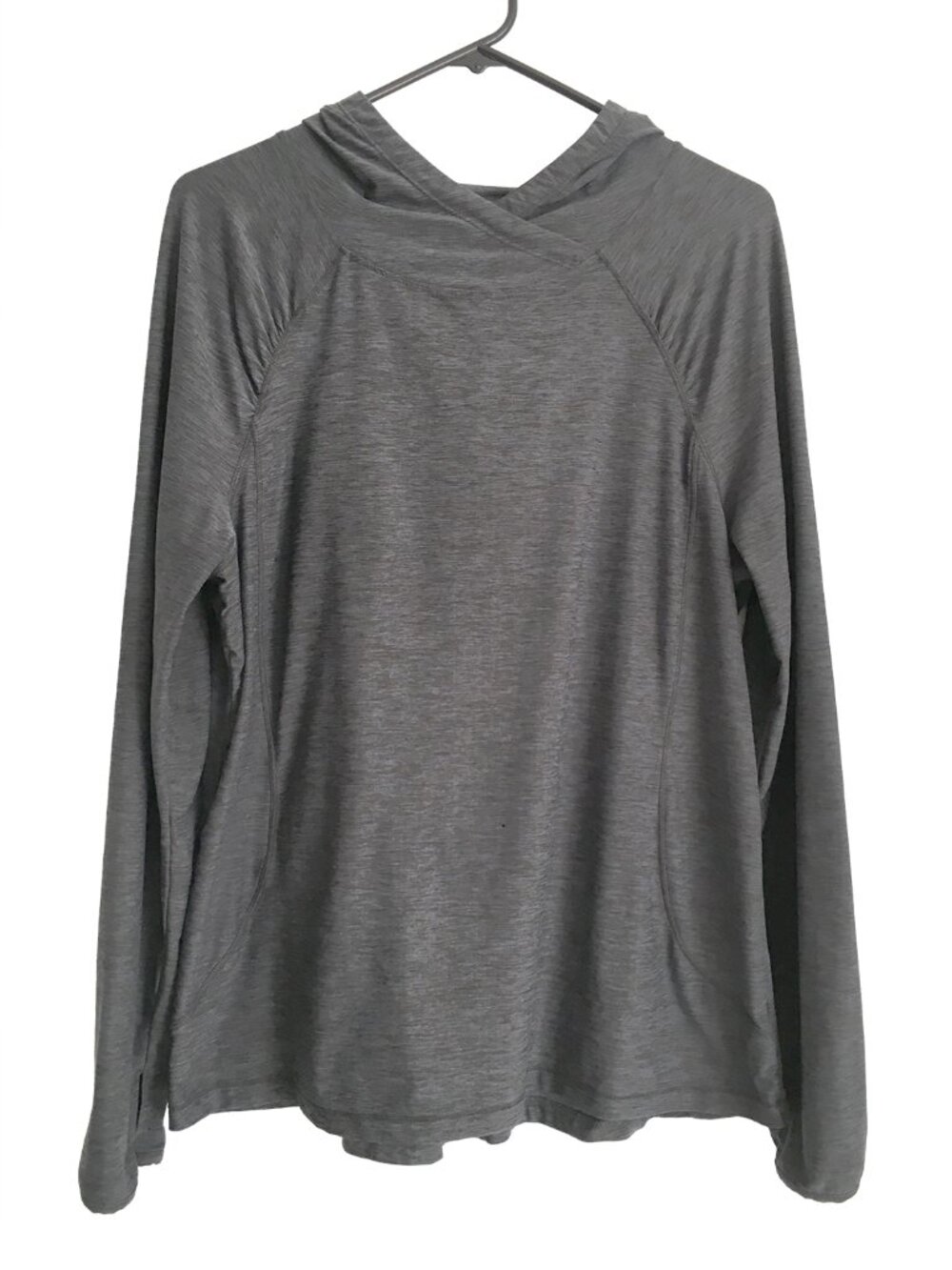 Danskin Now Women's Gray Athletic Top Hoodie Size L 12-14